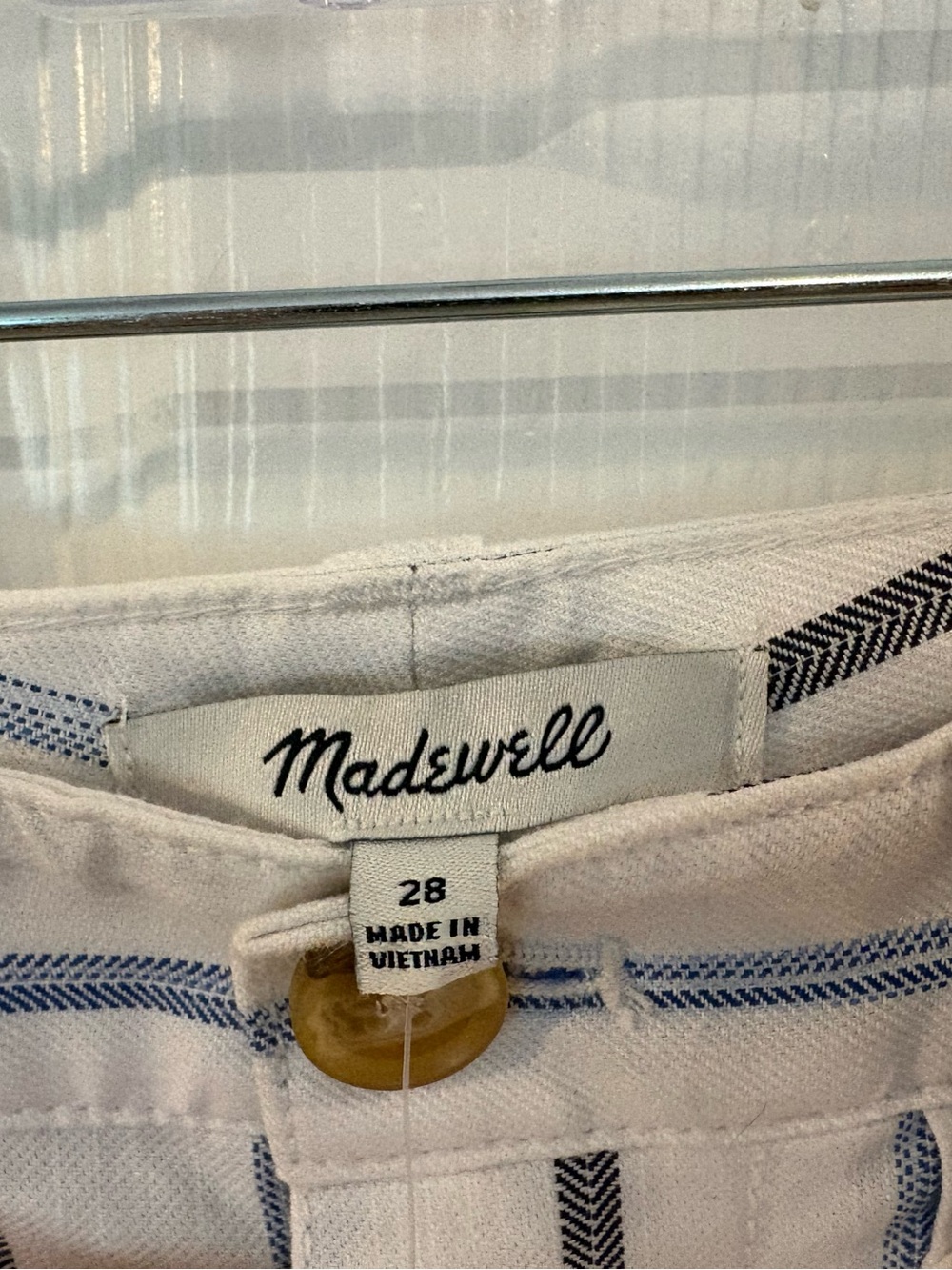 Madewell Slim Emmett Wide Leg Crop Pants 28 Montpellier Stripe NWT High Rise - Picture 3 of 11